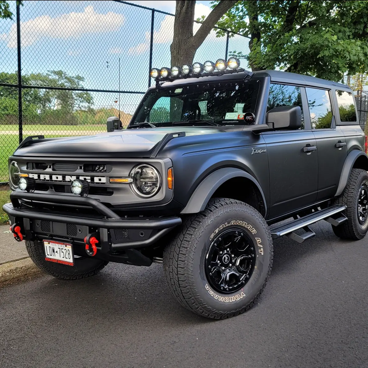 Front Steel Bumper Replacement- Trailfx Br001t Fits Ford Bronco 2021-2025 1