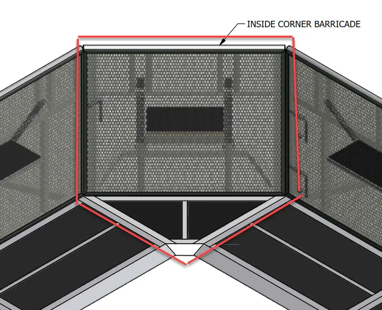 Concert Front-Of-Stage Barrier Inside Corner  Csb2 1