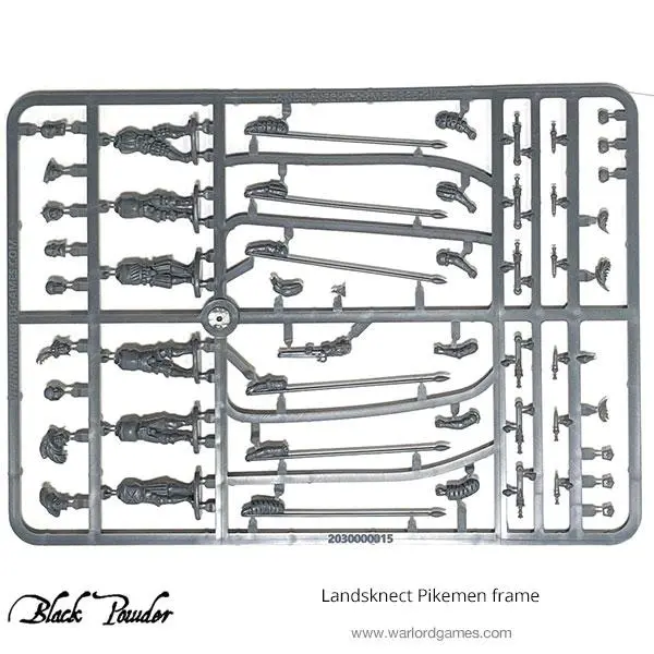 Landsknecht Pikemen Sprue 1