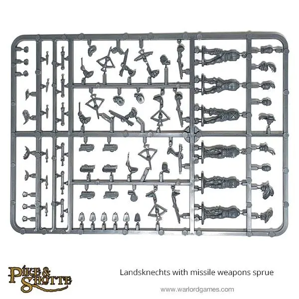 Landsknechts With Missile Weapons Sprue 1