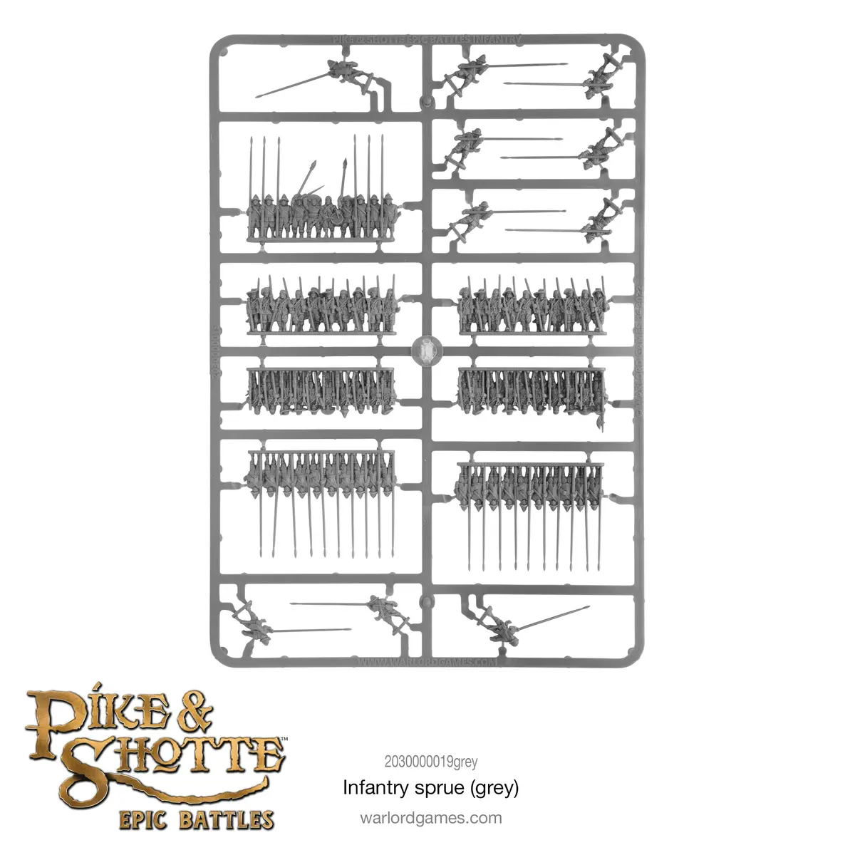 Pike & Shotte Epic Battles Infantry Sprue (Grey) 1