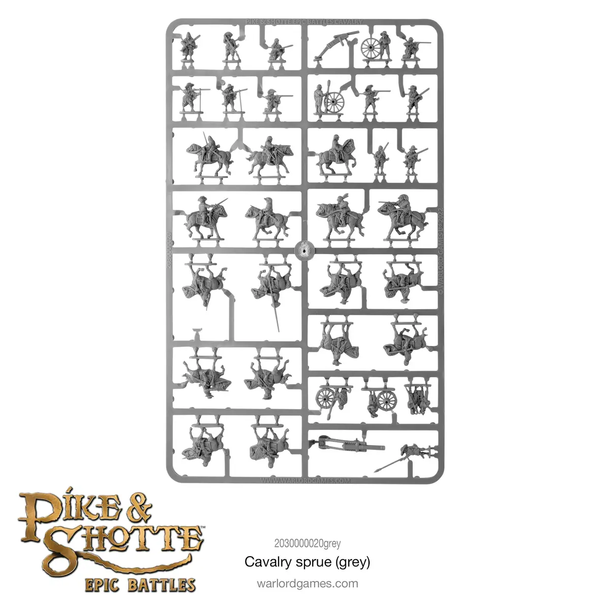 Pike & Shotte Epic Battles Cavalry Sprue (Grey) 1