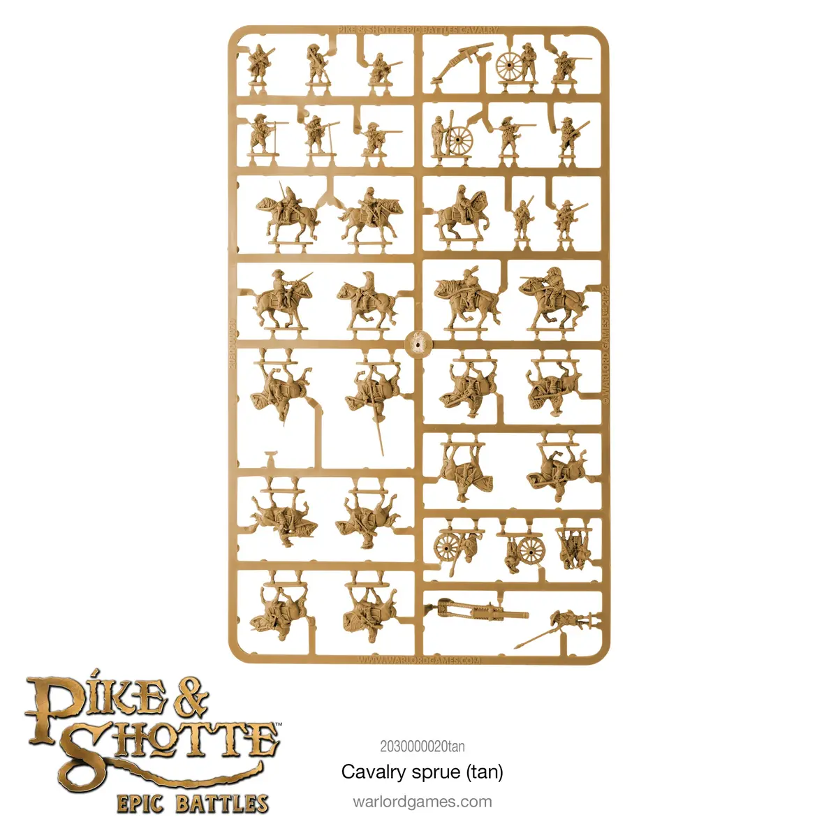 Pike & Shotte Epic Battles Cavalry Sprue (Tan) 1