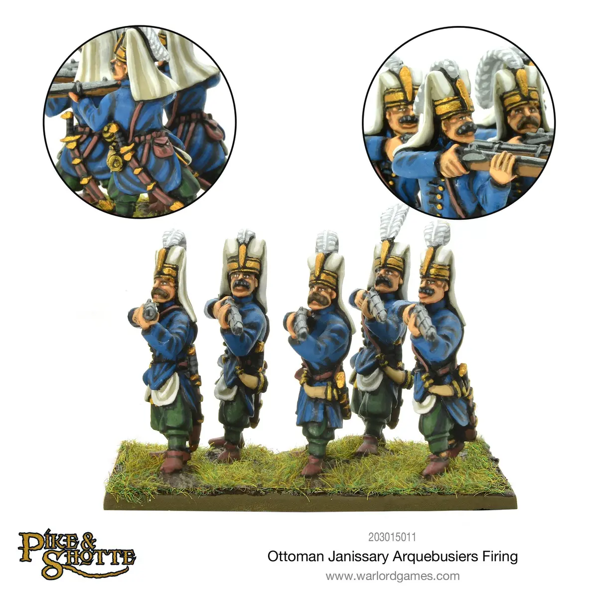 Ottoman Janissary Arquebusiers Firing 1