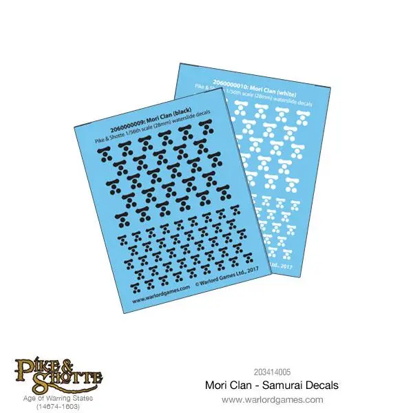 Mori Clan - Samurai Decals 1