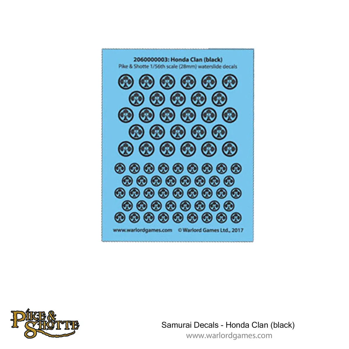 Samurai Decals - Honda Clan (Black) 1