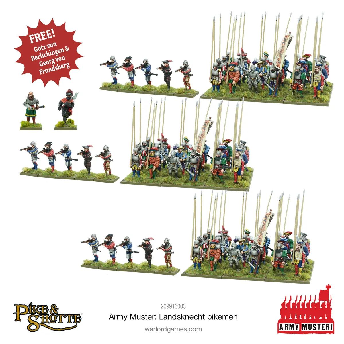 Army Muster - Landsknecht Pikemen 1
