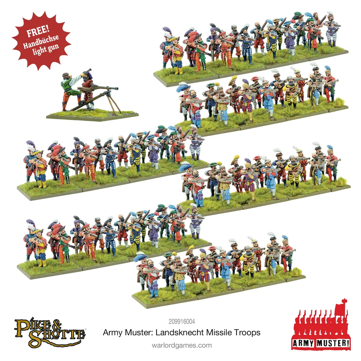 Army Muster - Landsknecht Missile Troops 1