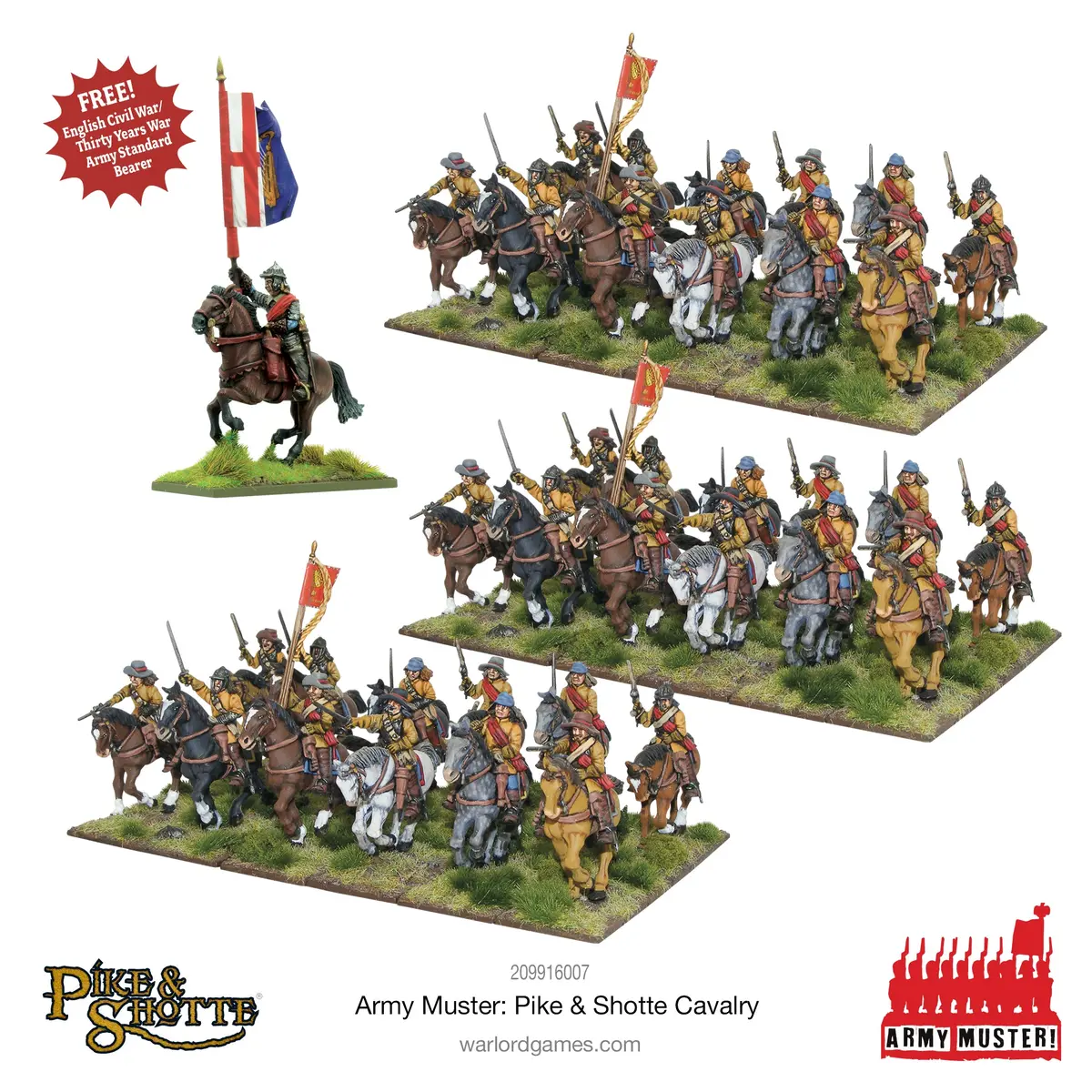 Army Muster: Pike & Shotte Cavalry 1