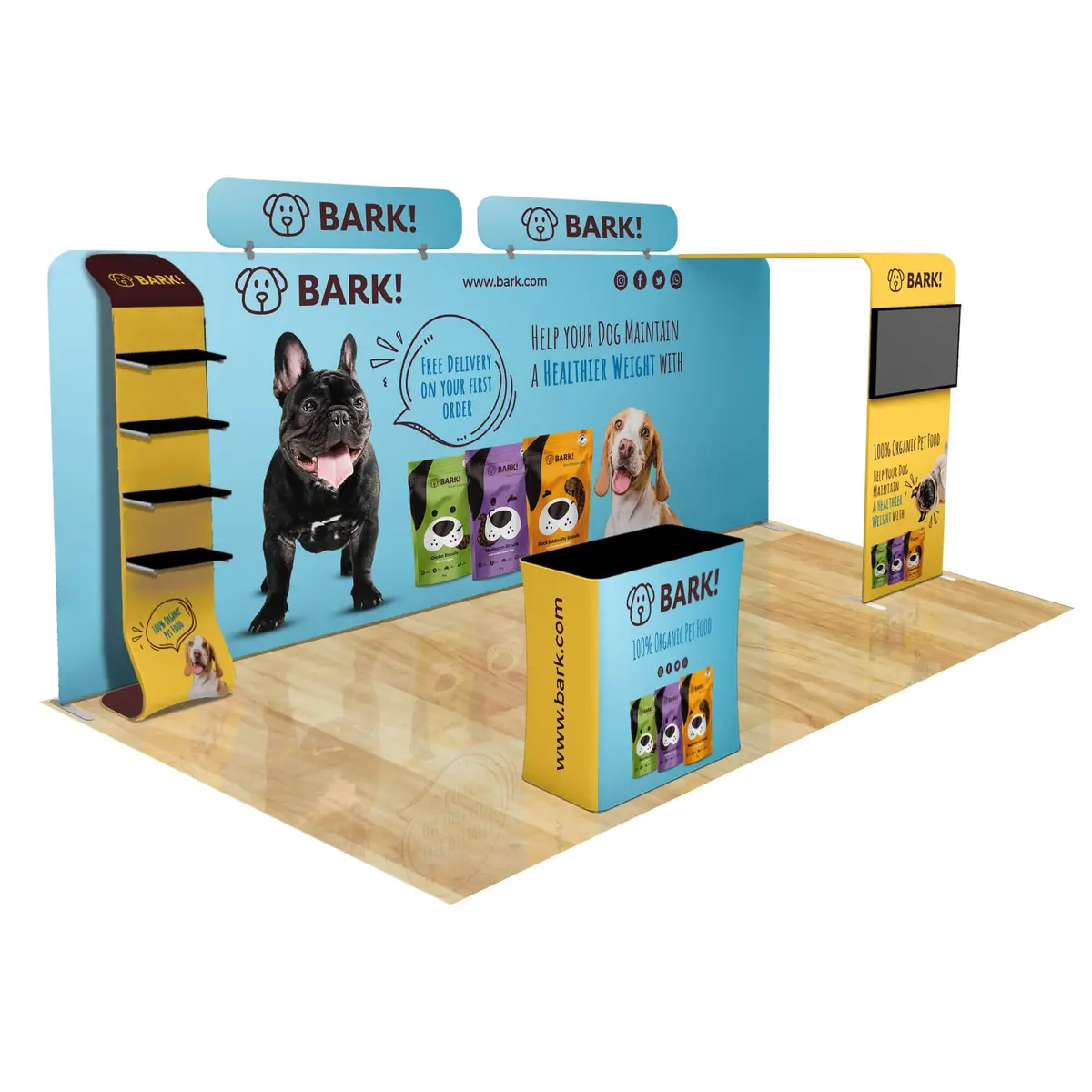 10X20 Trade Show Booth Bridge Archway Package 1