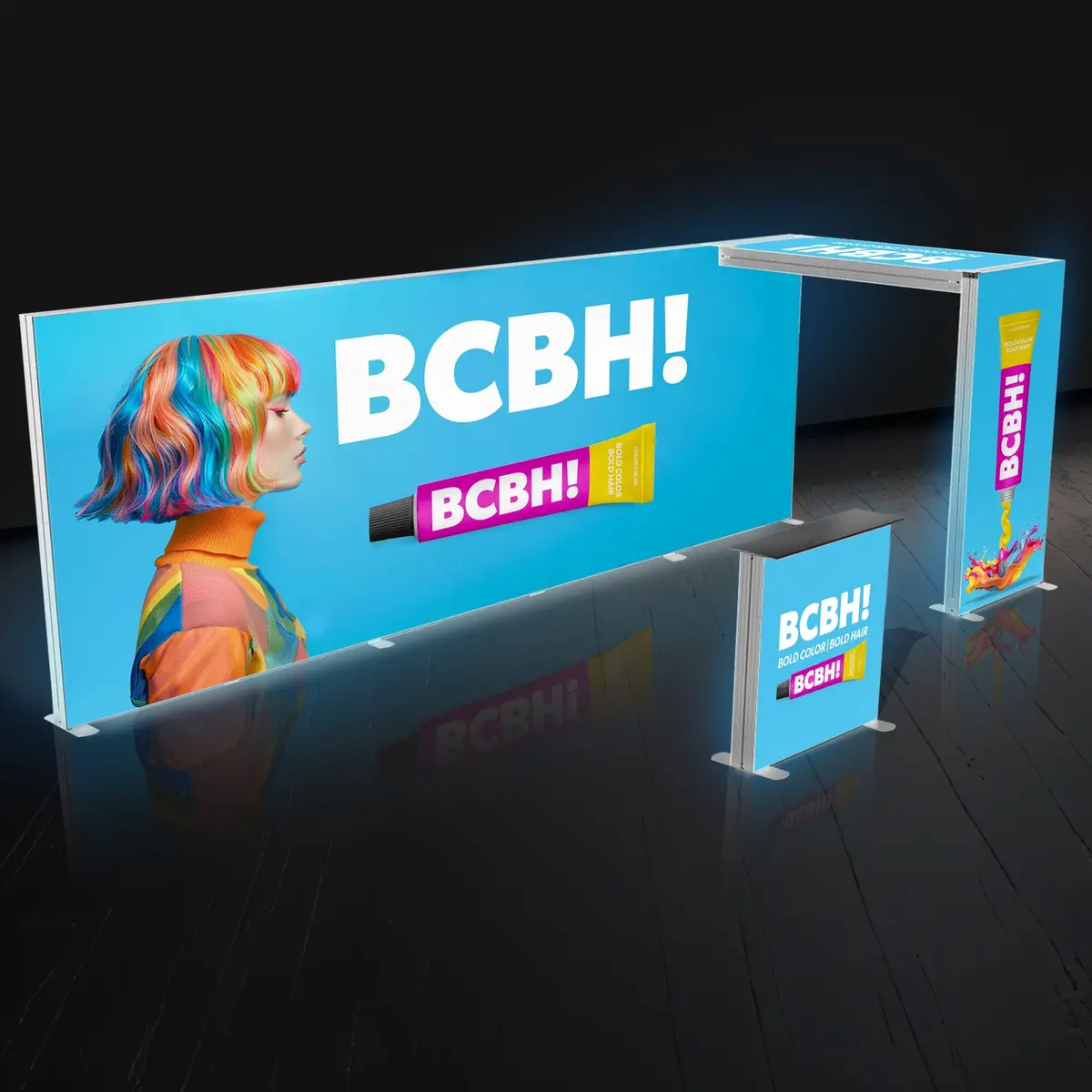 Backlit Trade Show Booth With Archway 8