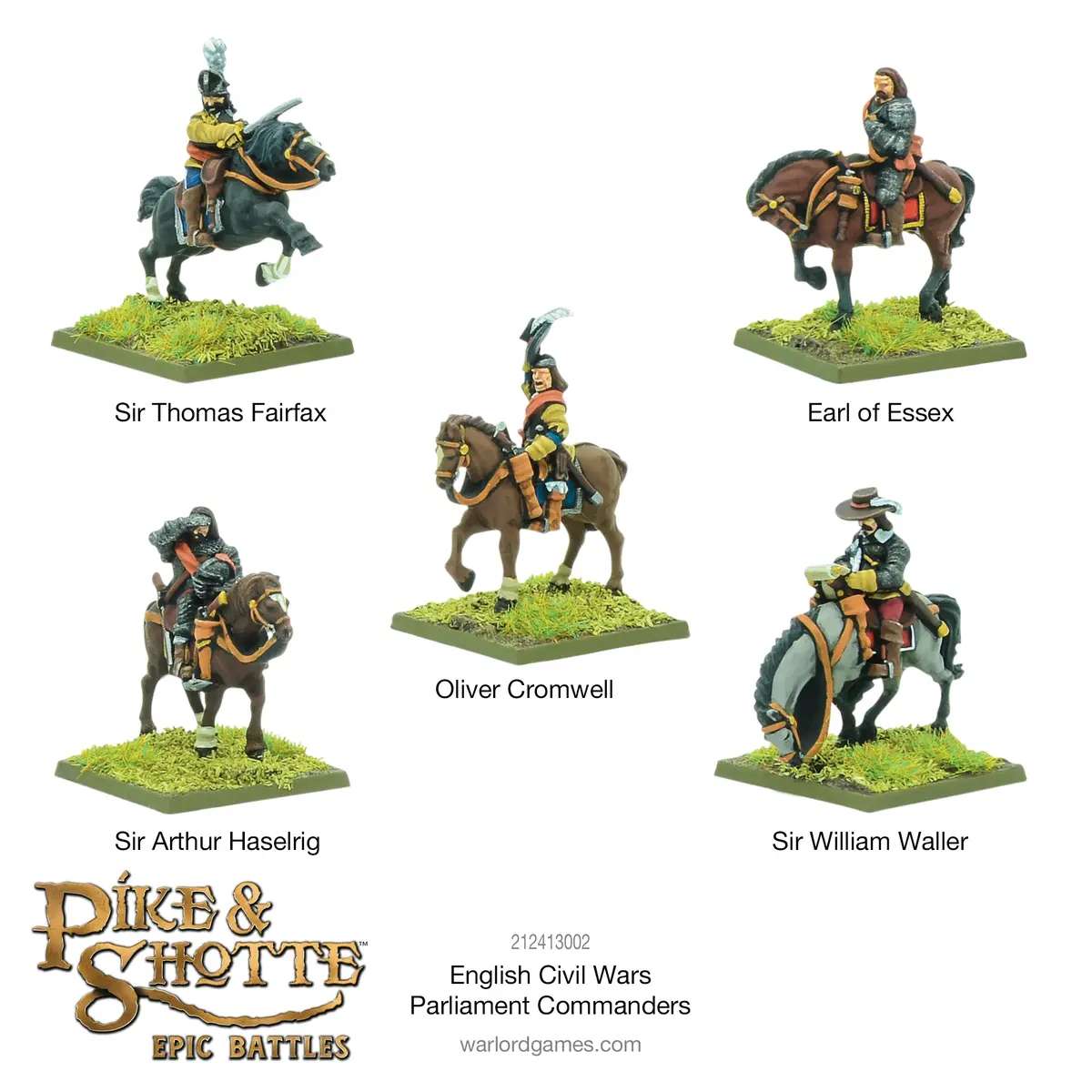 Pike & Shotte Epic Battles -  English Civil Wars Parliament Commanders 1