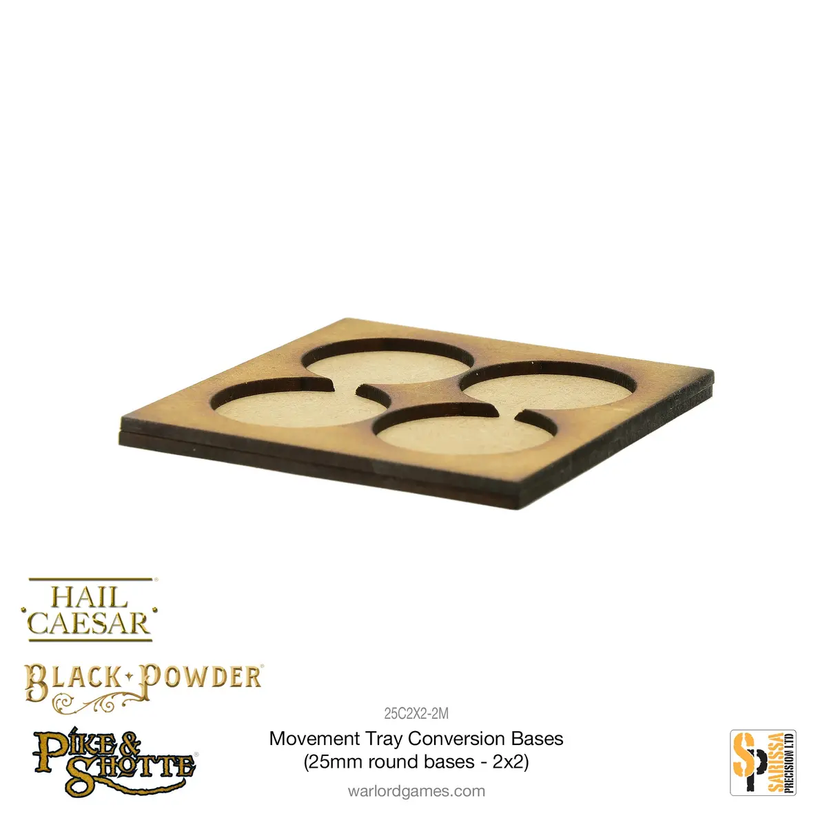 Movement Tray Conversion Bases (25Mm Round Bases - 2X2) 1
