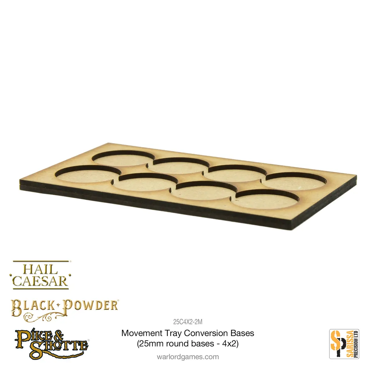 Movement Tray Conversion Bases (25Mm Round Bases - 4X2) 1