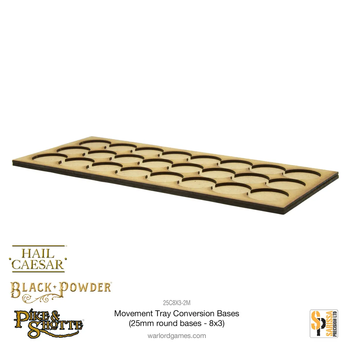 Movement Tray Conversion Bases (25Mm Round Bases - 8X3) 1