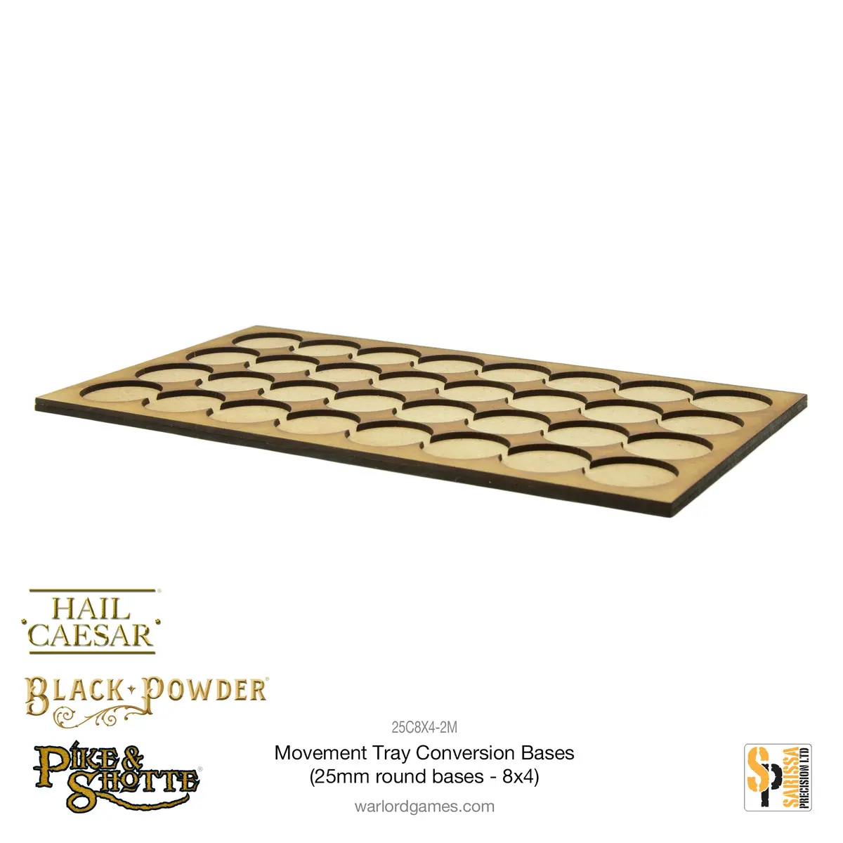 Movement Tray Conversion Bases (25Mm Round Bases - 8X4) 1