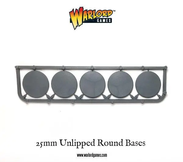 25Mm Unlipped Round Bases (5X5 Frames) 1