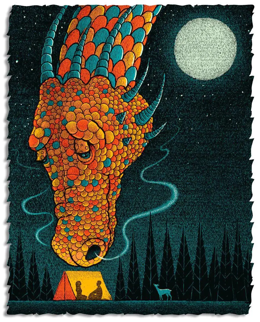 Dragon Moon Wooden Jigsaw Puzzle 1