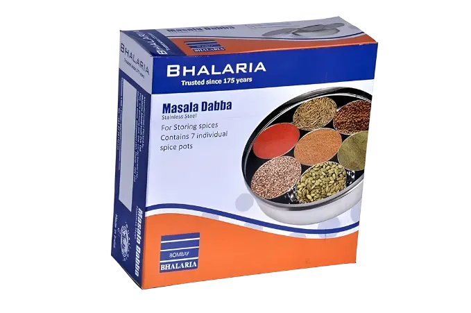 Bhalaria Stainless Steel - Masala Dabba, No. 12 | Premium Quality 2