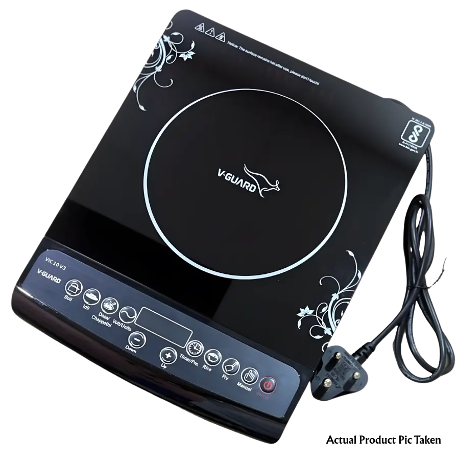 V-Guard Induction Cooktop Vic 10 V3 | 2000 Watt | 1 Year General Warranty And 3 Year Warranty For Induction Coil 2