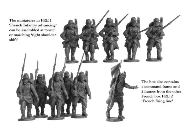 Franco-Prussian War French Infantry Advancing 2
