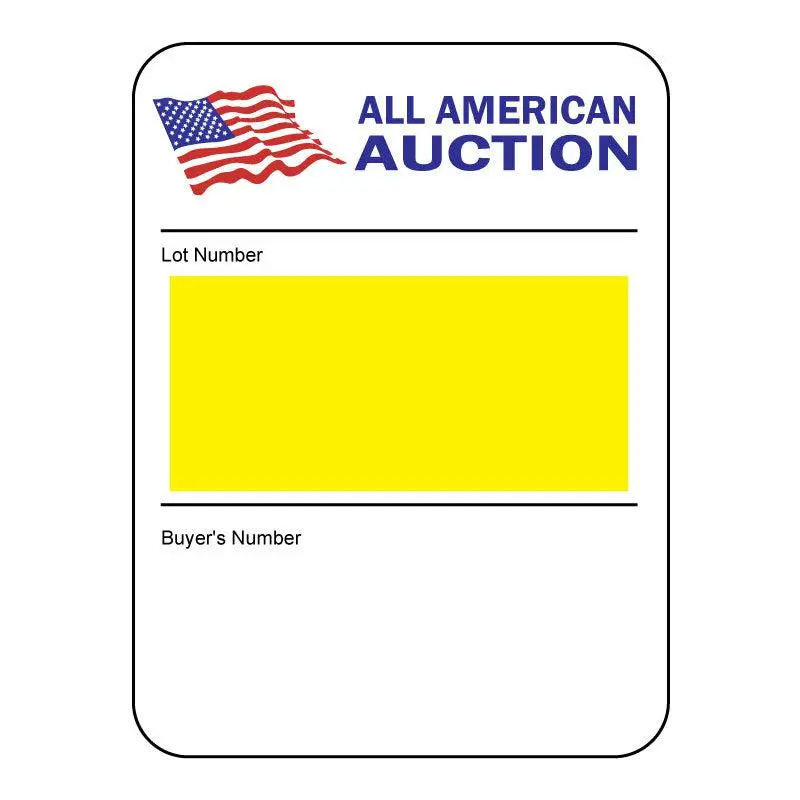 3" X 4" Custom White Label (300 Labels) - Full Color Print 1