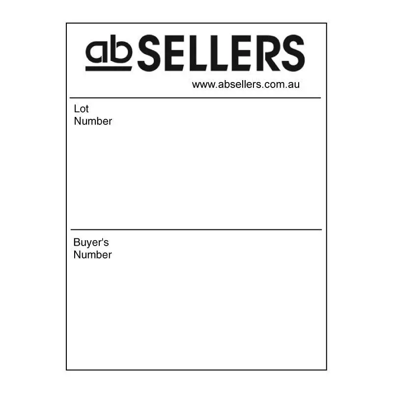 3" X 4" Custom White Label (300 Labels) 1