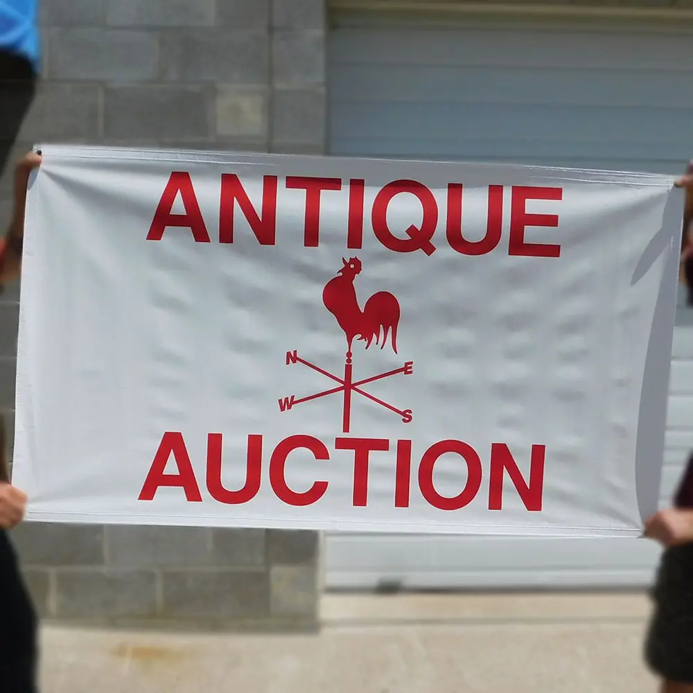 "Antique Auction" - 3' X 5' Banner 1