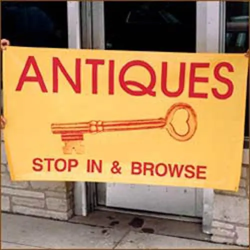 3' X 5' Stock "Antiques" Banner 1