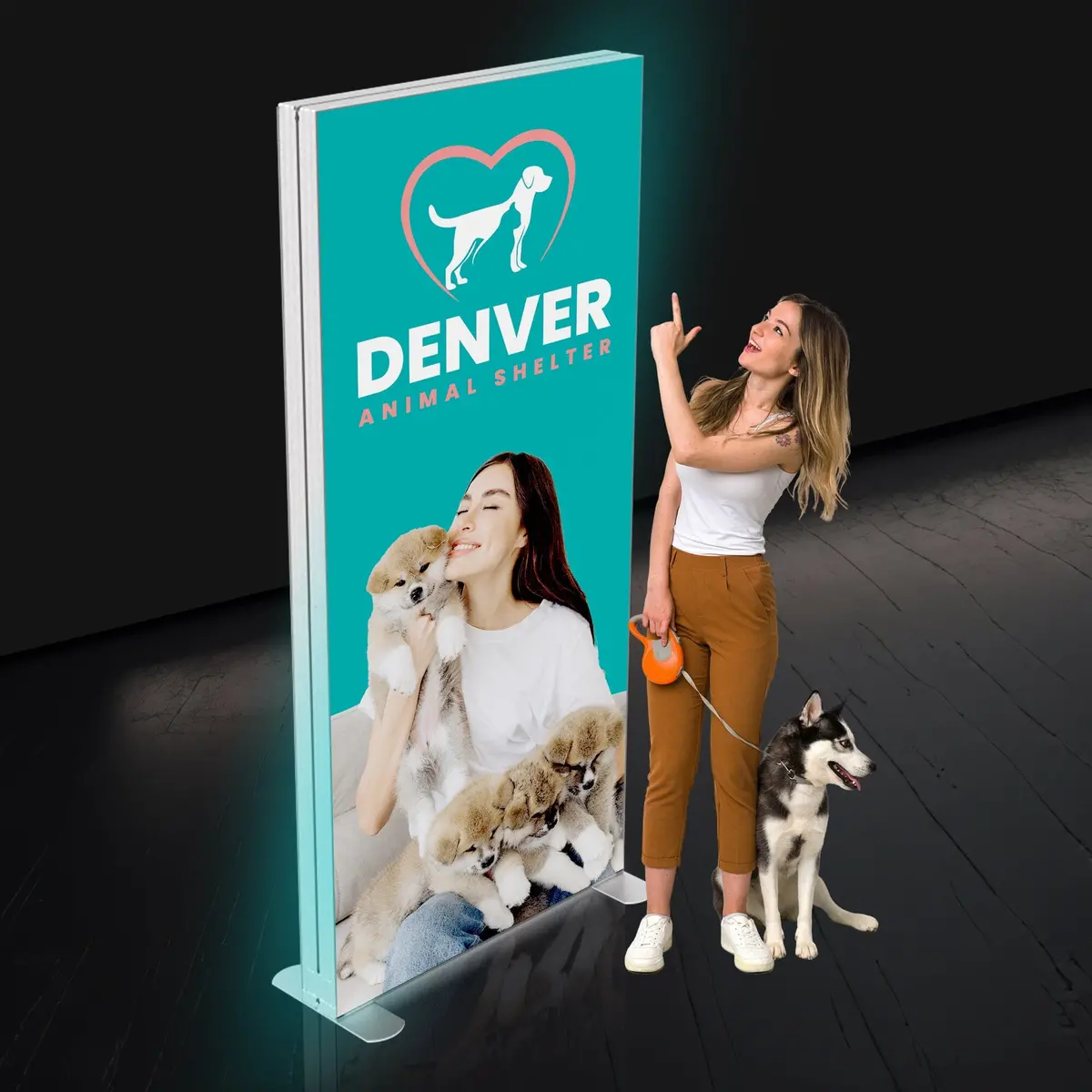 Seg Backlit Banner Stand Display 1