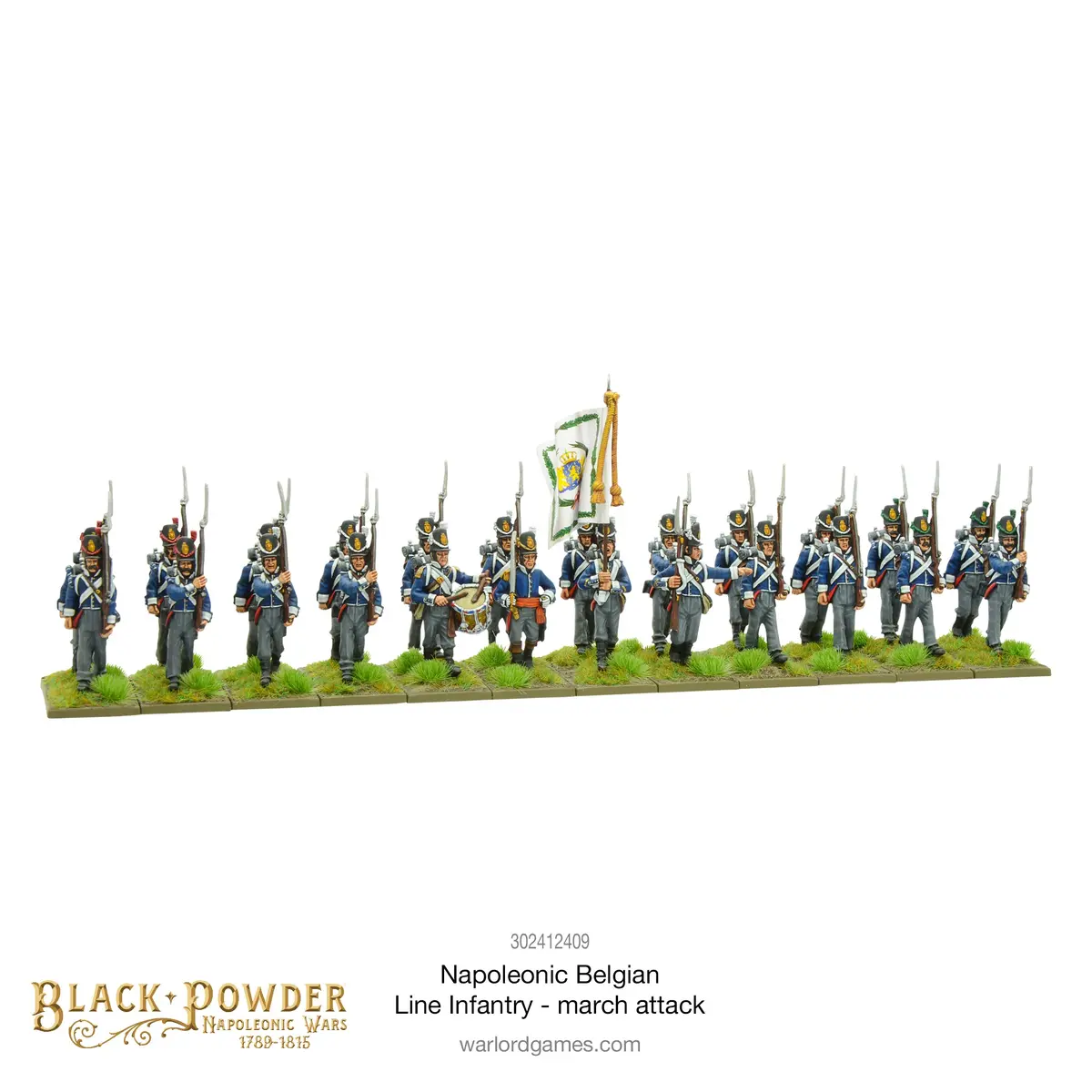 Napoleonic Belgian Line Infantry (March Attack) 1
