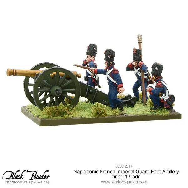 Napoleonic French Imperial Guard Foot Artillery Firing 12-Pdr 2