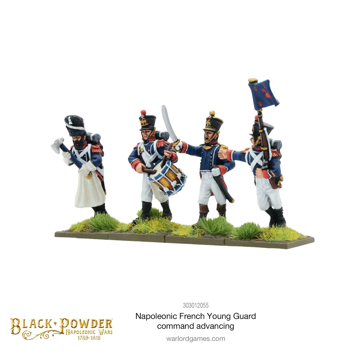 Napoleonic French Young Guard Command Advancing 1