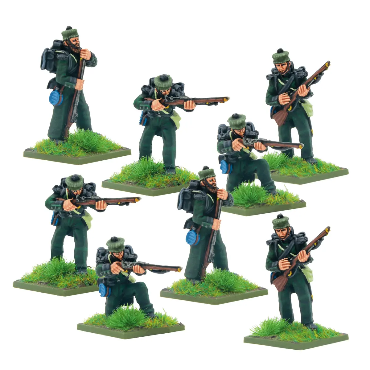 Crimean War British Rifle Brigade In Forage Caps 1