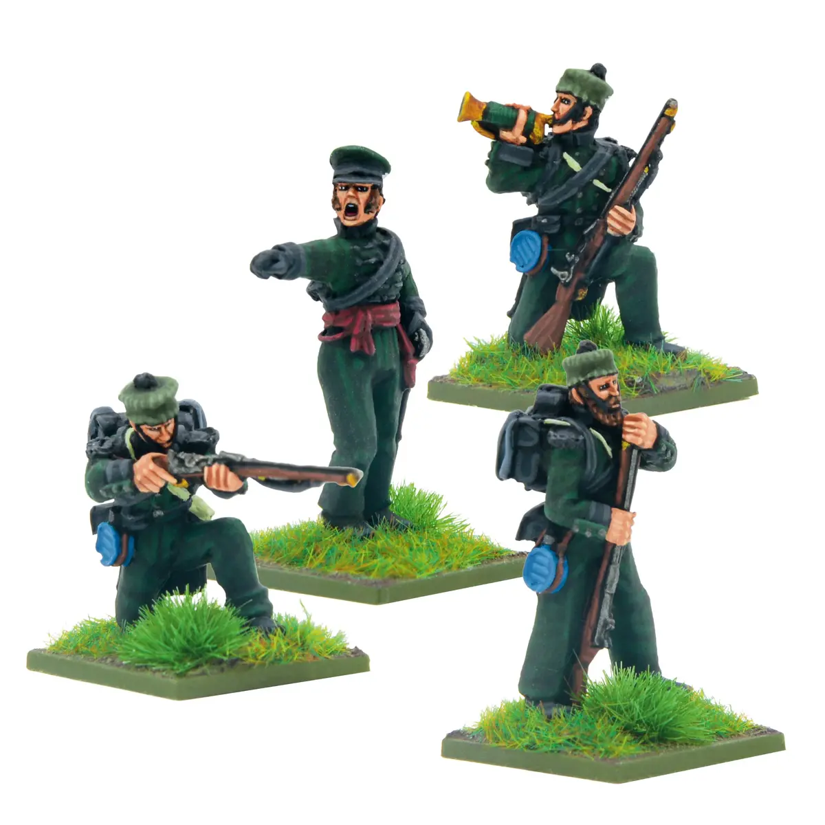 Crimean War British Rifle Brigade In Forage Caps Command 1