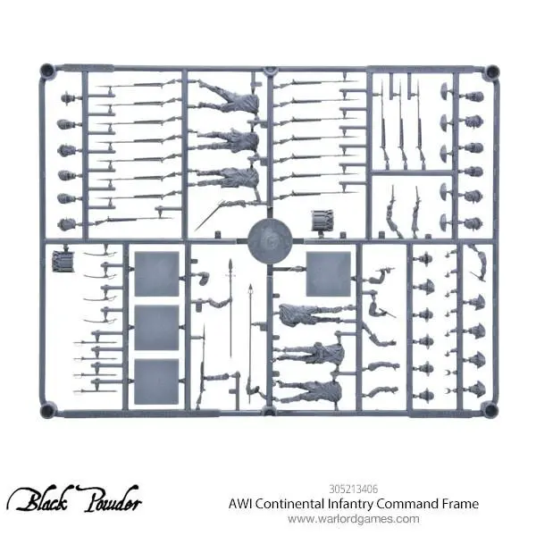 Awi Continental Infantry Command Sprue 1