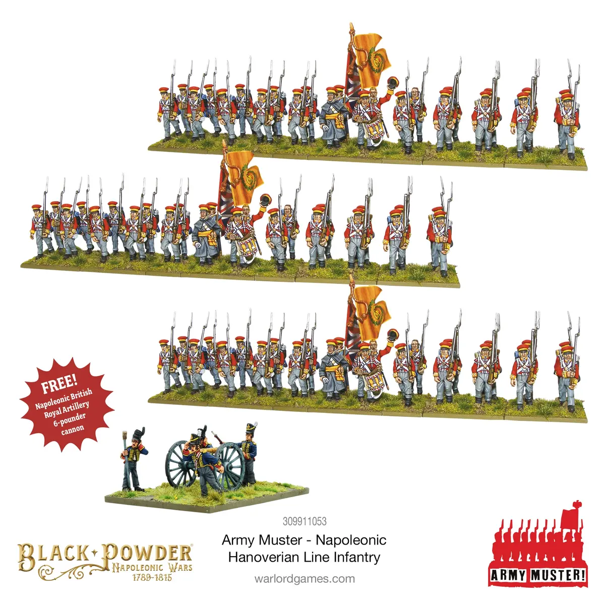 Army Muster: Napoleonic Hanoverian Line Infantry 1