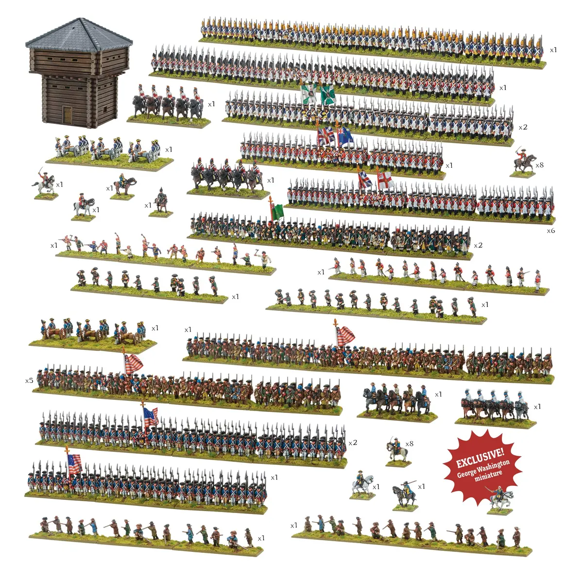 Black Powder Epic Battles: Revolution! With George Washington Special Figure 1
