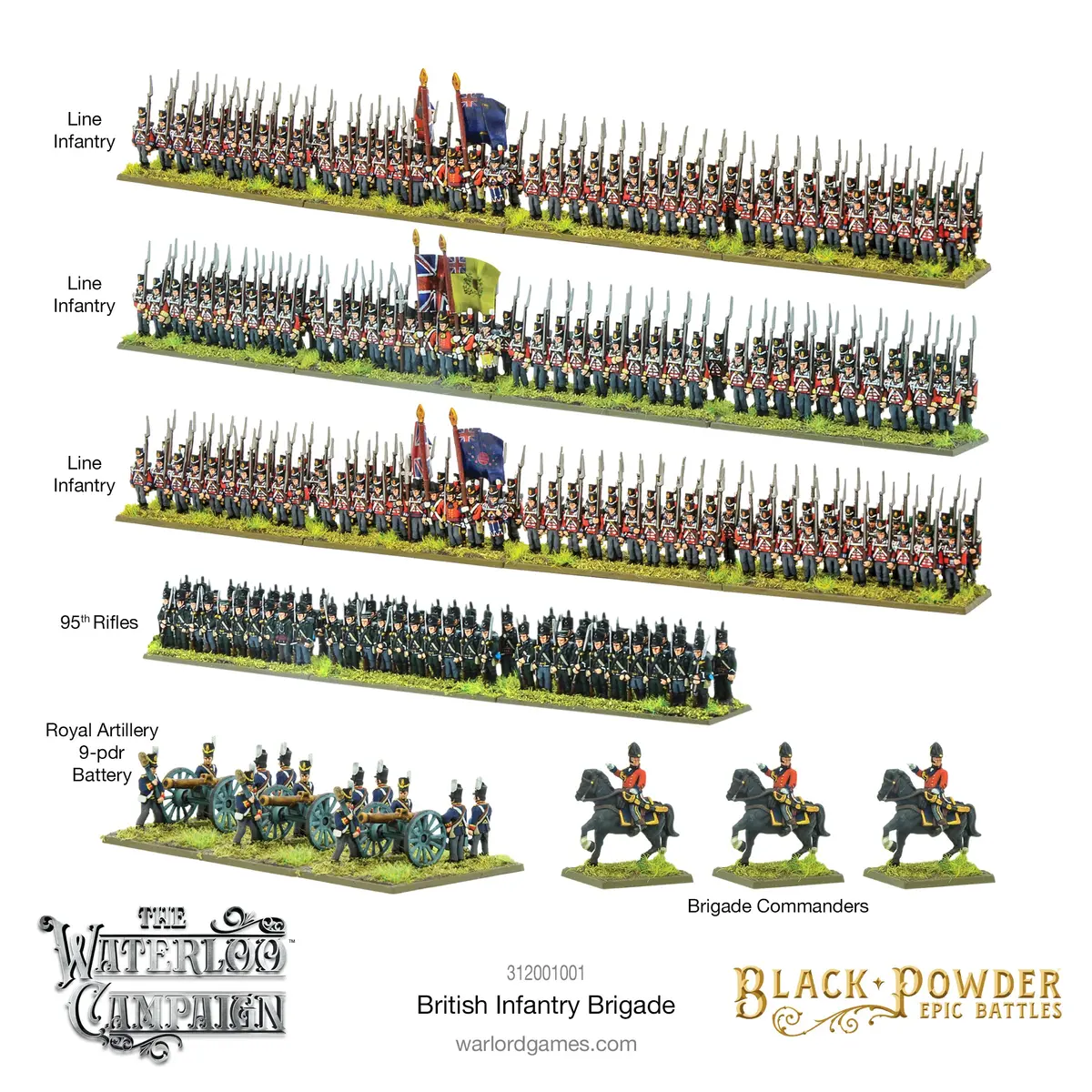Black Powder Epic Battles: Waterloo - British Infantry Brigade 2