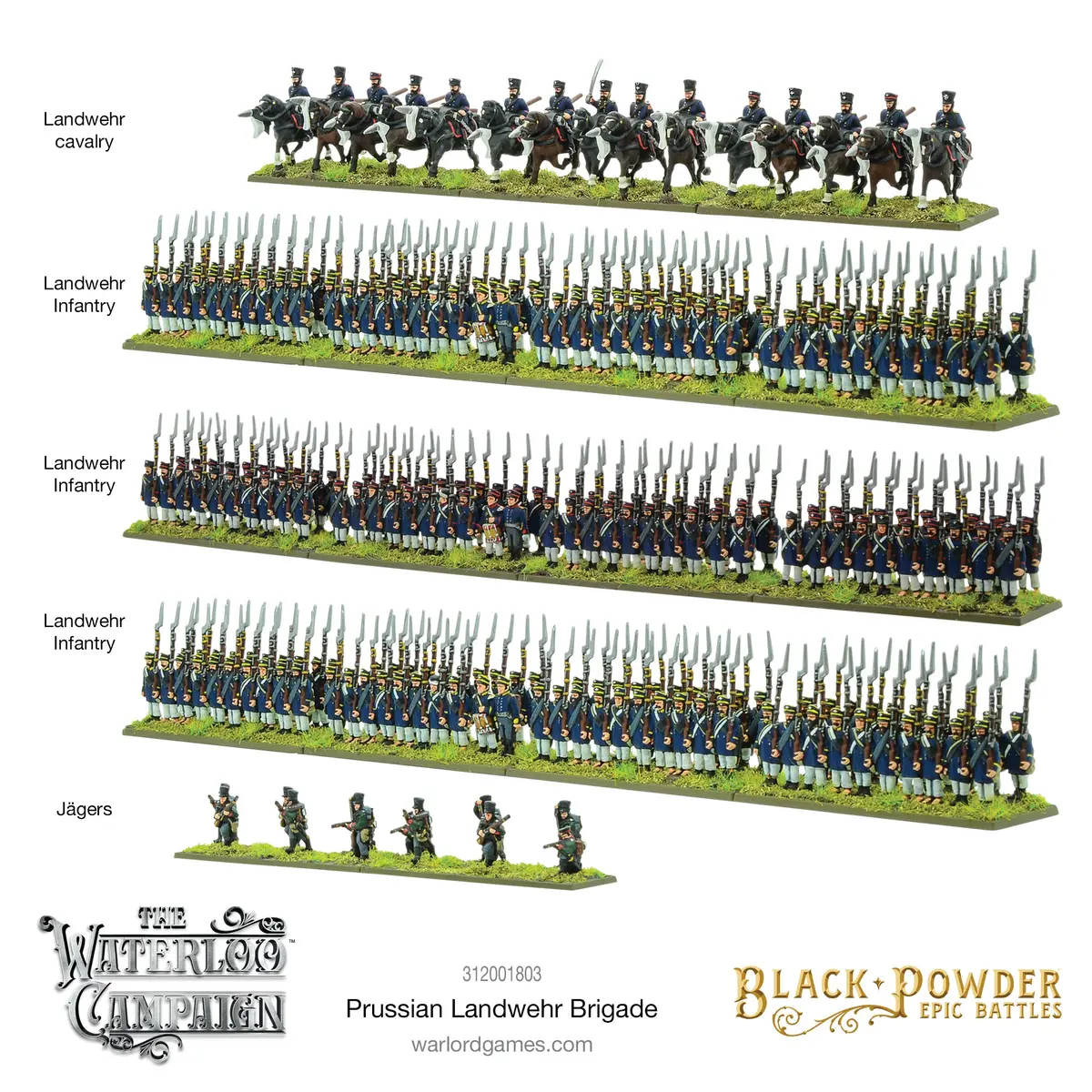 Black Powder Epic Battles - Waterloo: Prussian Landwehr Brigade 2