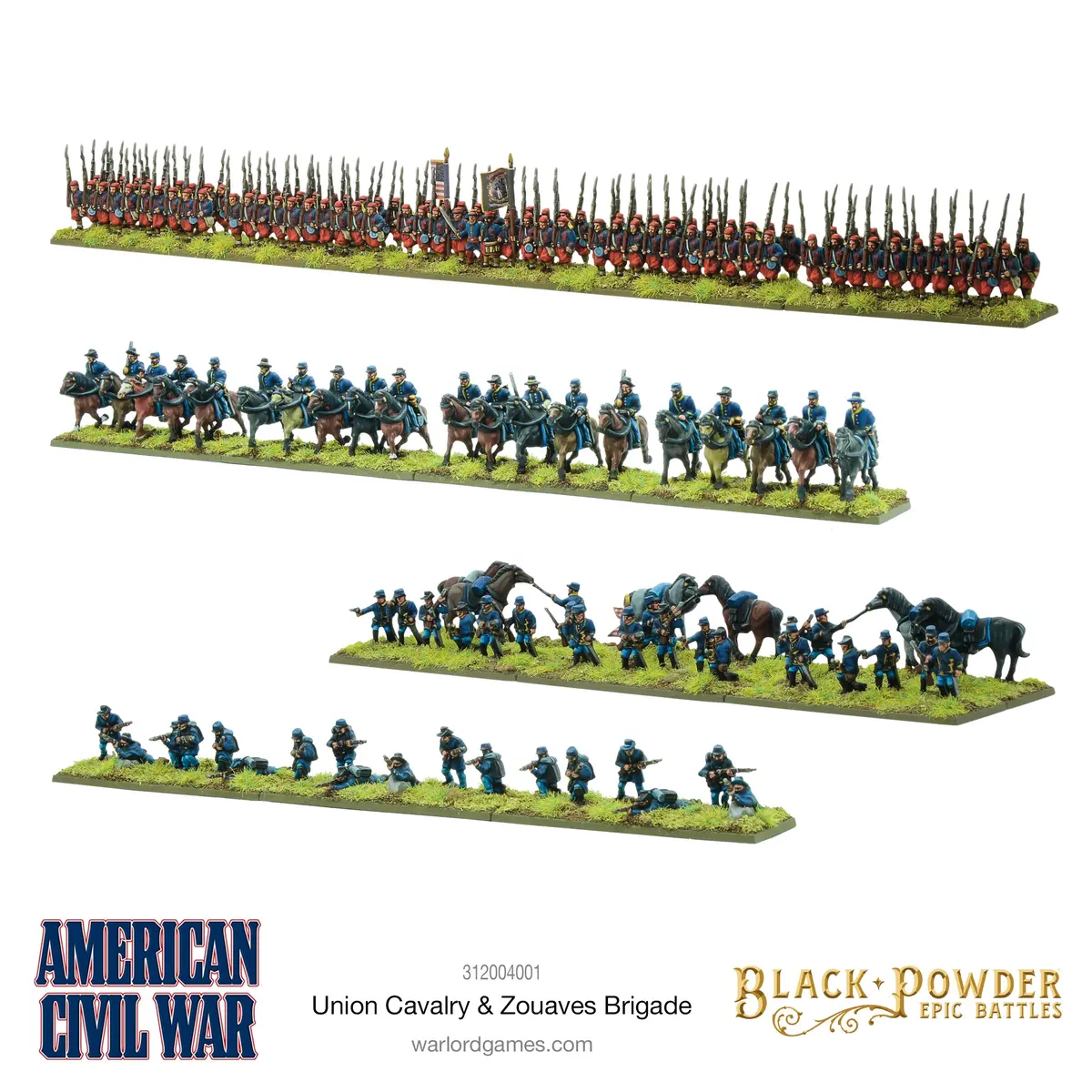 Black Powder Epic Battles - American Civil War Union Cavalry & Zouaves Brigade 1