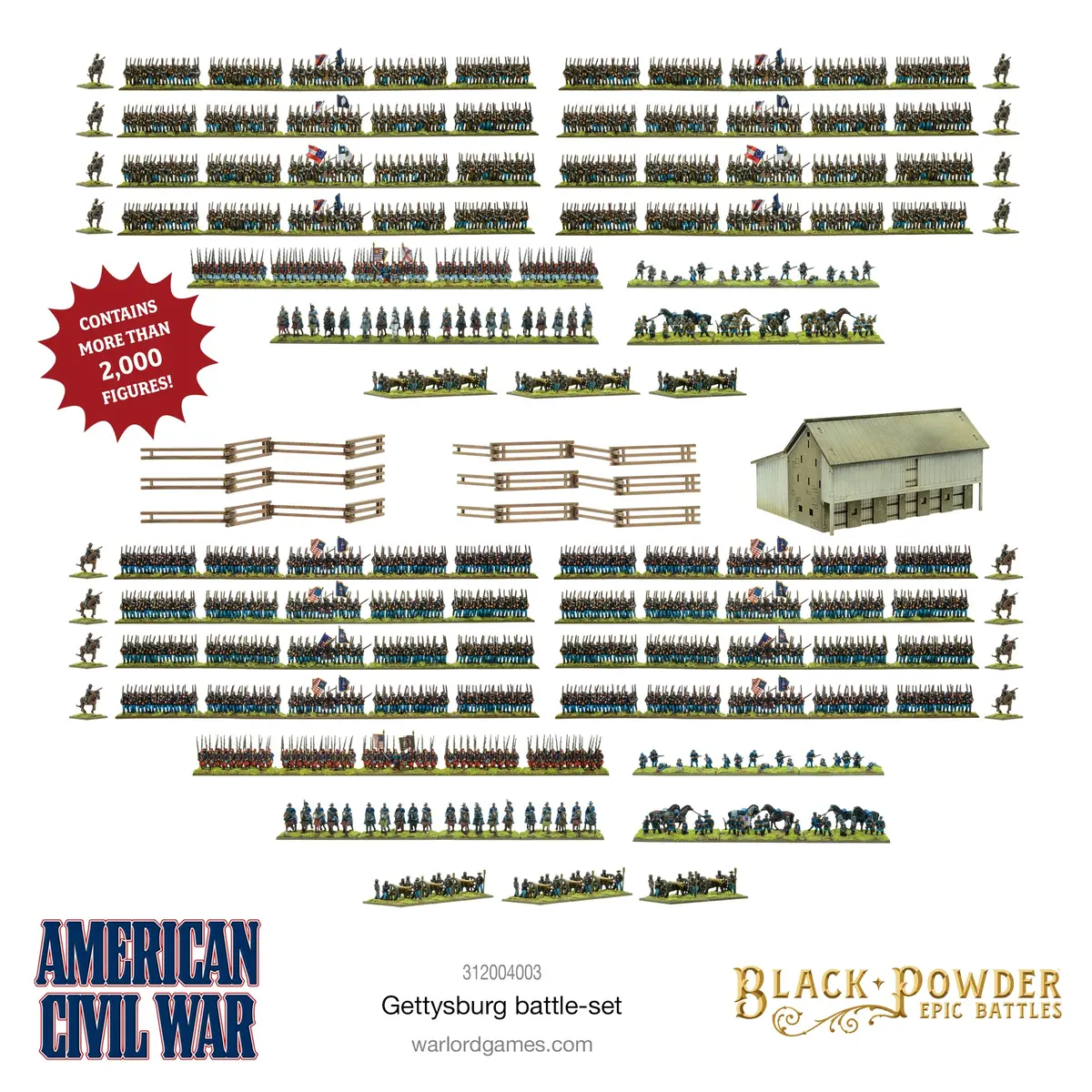 Black Powder Epic Battles - American Civil War Gettysburg Battle Set 1