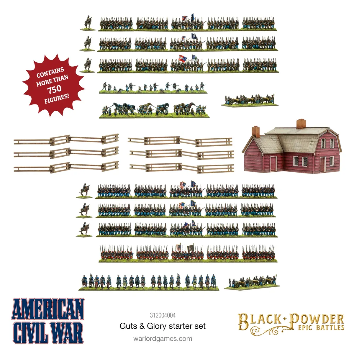 Black Powder Epic Battles - American Civil War Guts & Glory Starter Set 1