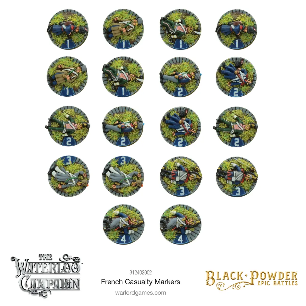 Black Powder Epic Battles: Napoleonic French Casualty Markers 1