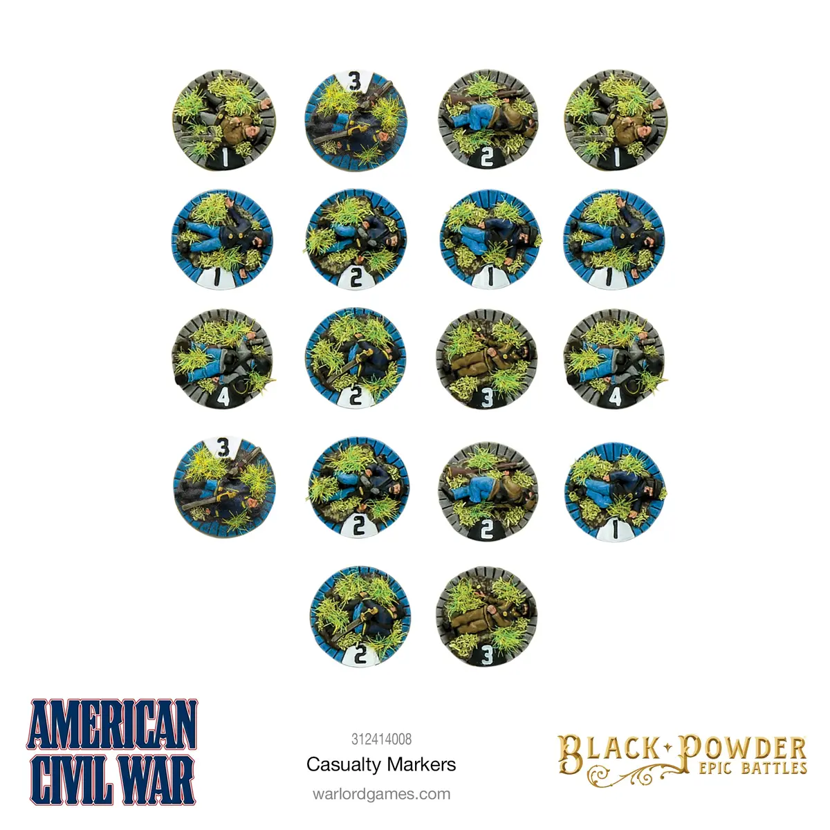 Black Powder Epic Battles - American Civil War Casualty Markers 2