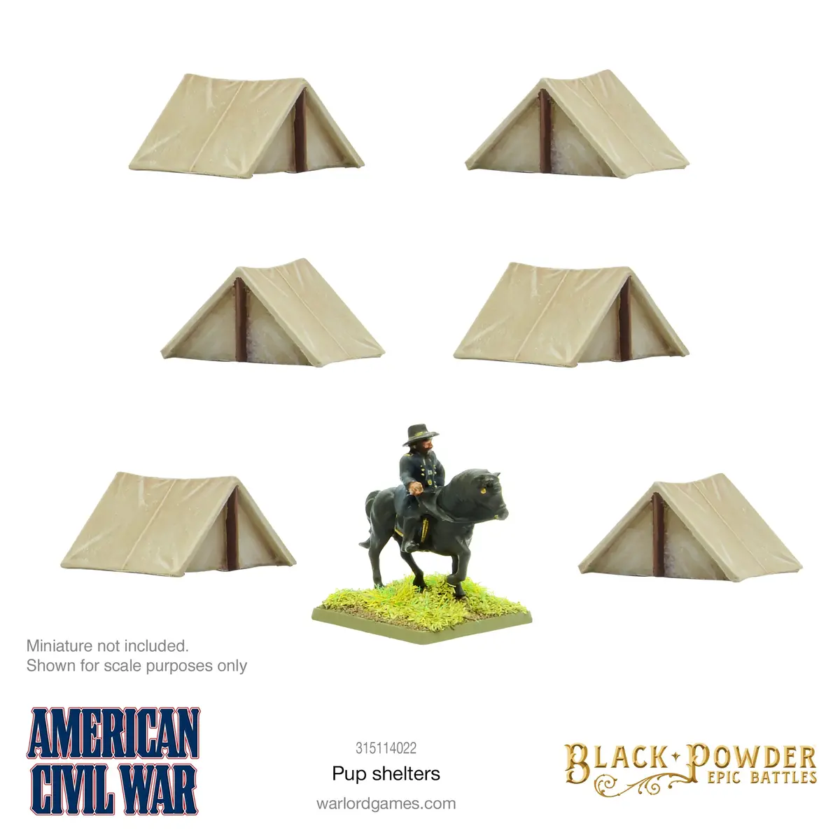 Black Powder Epic Battles: Acw Pup Shelters 1