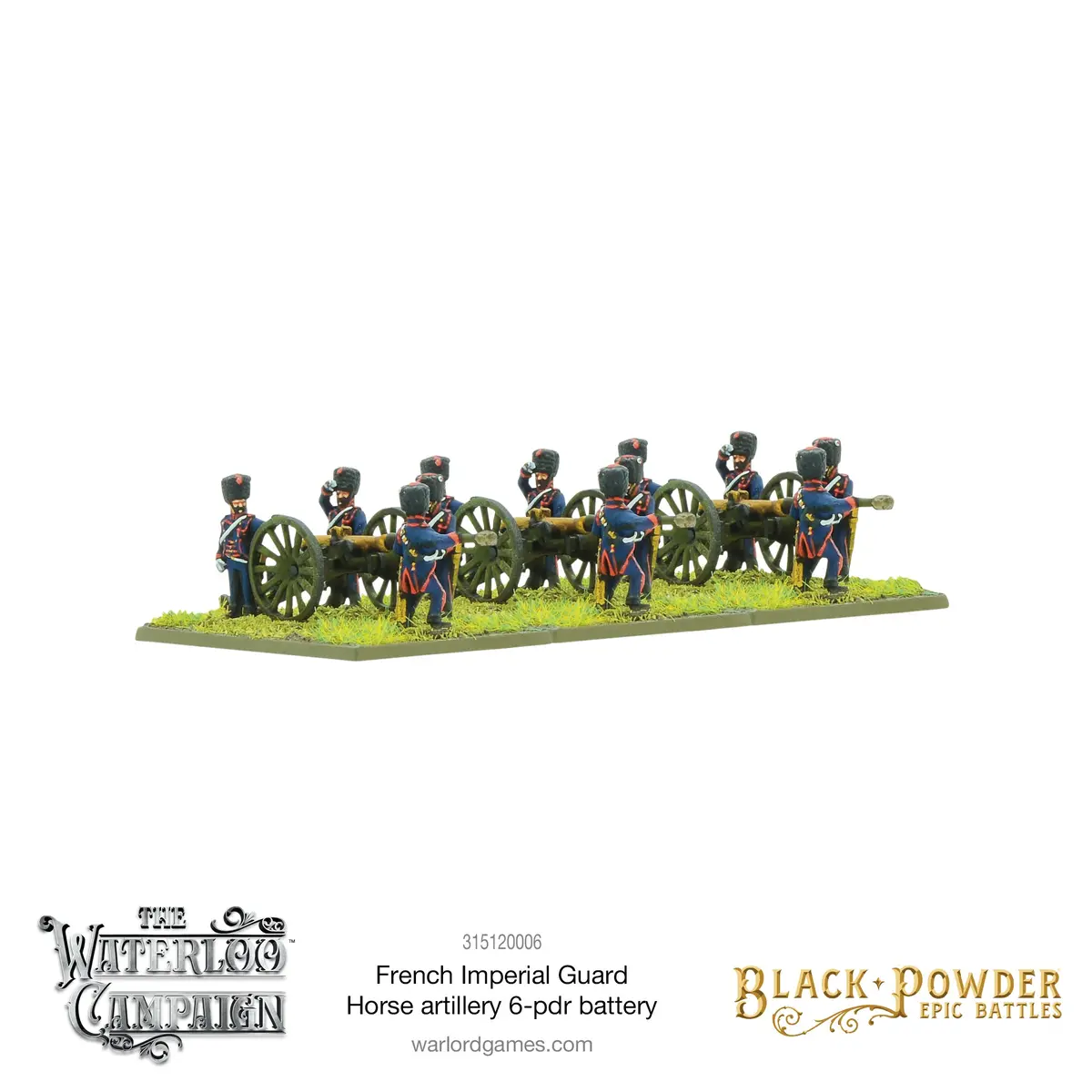 Black Powder Epic Battles: Waterloo - French Imperial Guard Horse Artillery 6-Pdr Battery 1