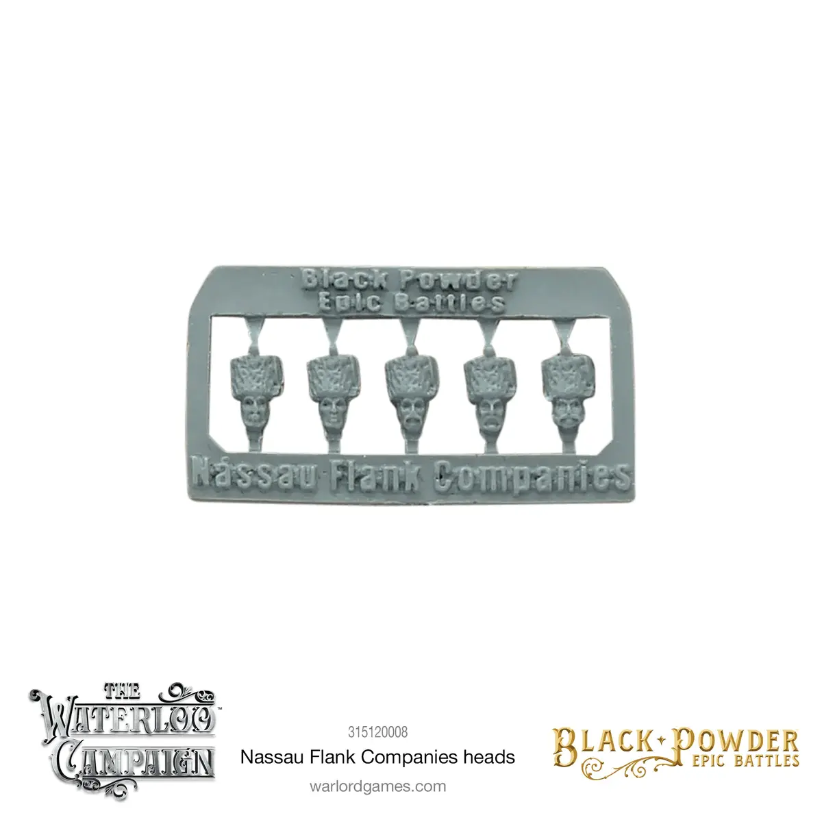 Black Powder Epic Battles - Nassau Flank Companies Heads 1