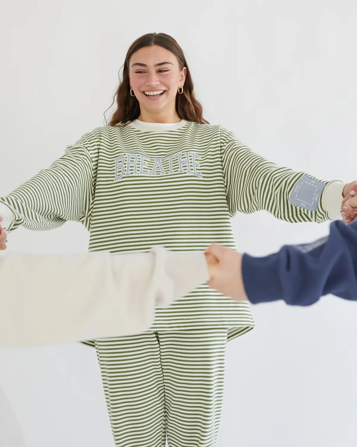 Breathe Striped Crewneck 4