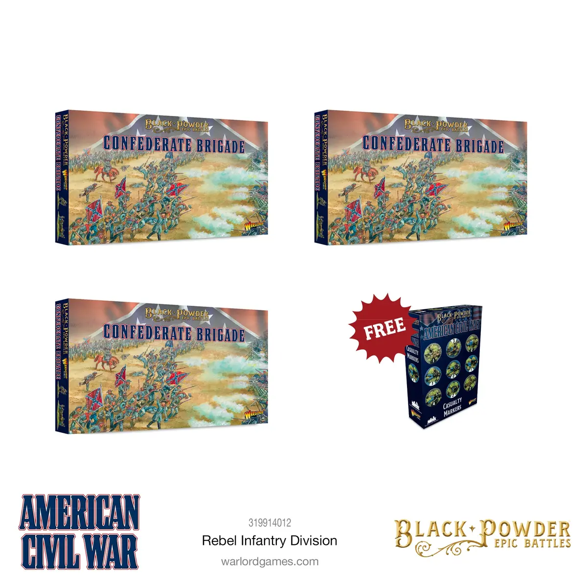 Black Powder Epic Battles - American Civil War Rebel Infantry Division 2